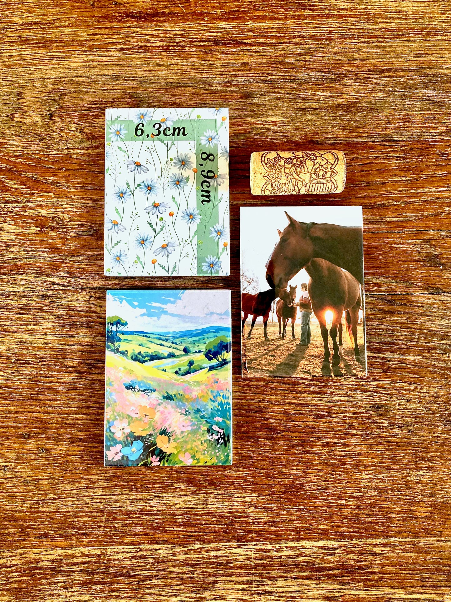 Taille d’un aimant photo personnalisé grand rectangle Magnetypia